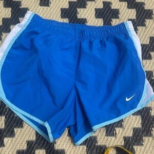 Nike Kids Bright Royal Blue / Teal and White Shorts. Sz L /girls